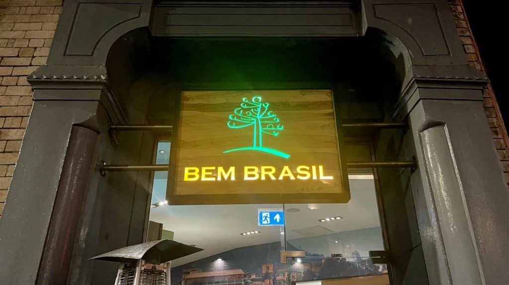 restaurant sign Bem Brasil Liverpool