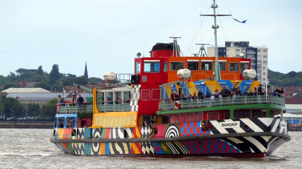 ferry boat on river Mersey
