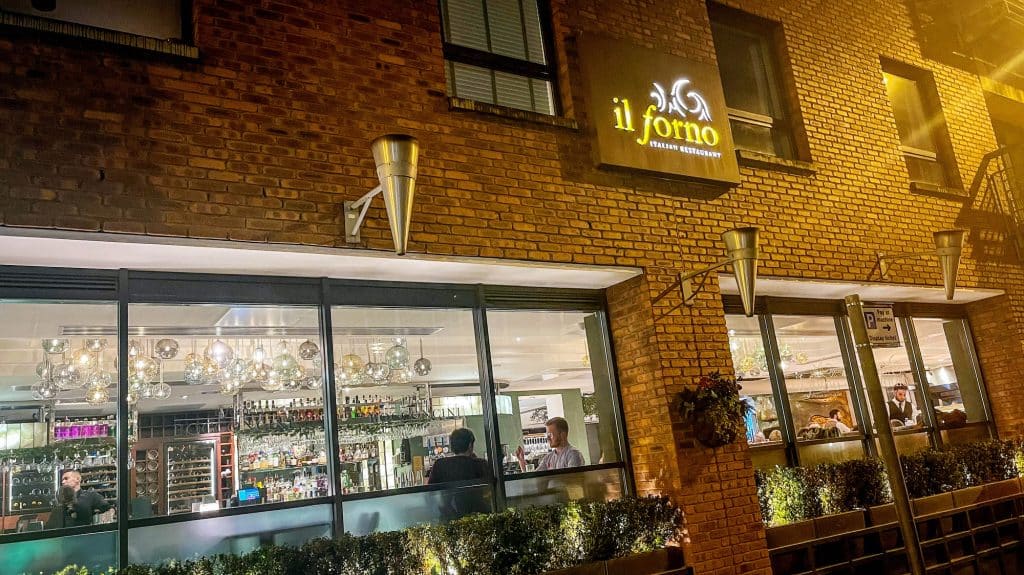 restaurant exterior Il Forno Liverpool