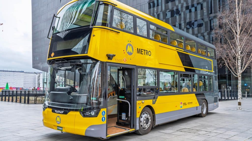 yelllow bus Liverpool